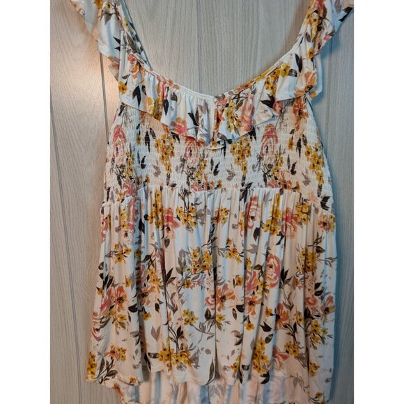 Torrid Babydoll Ruffle Shoulder Tank Casella NWT New 2X 2XL Sleeveless Blouse - Picture 2 of 5